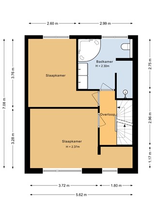 Floorplan - Verlengde Oostsingel 51, 3751 VN Bunschoten-Spakenburg